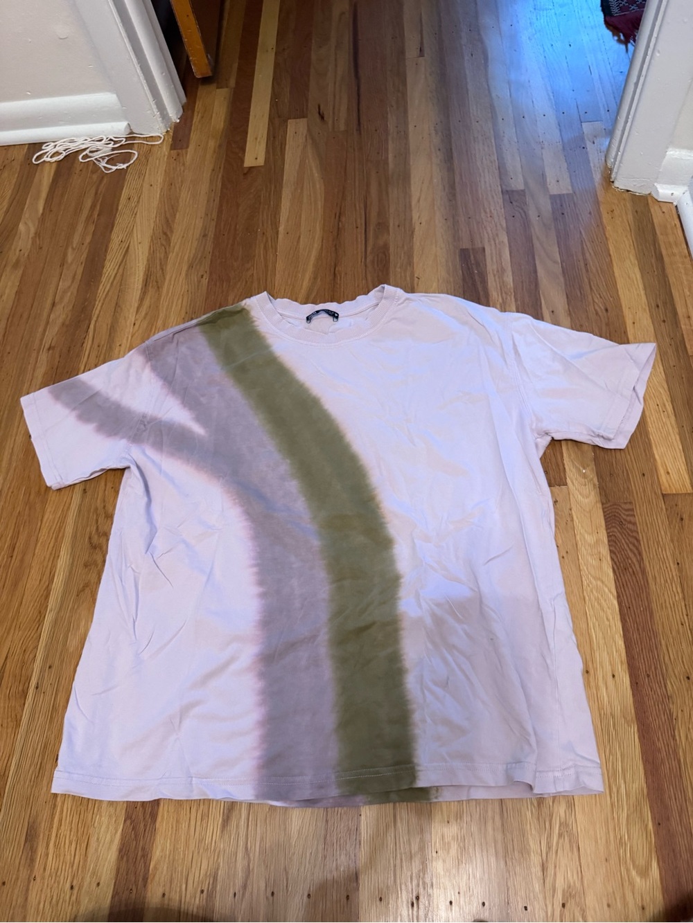 Zara Purple/Green Tie Dye T-Shirt